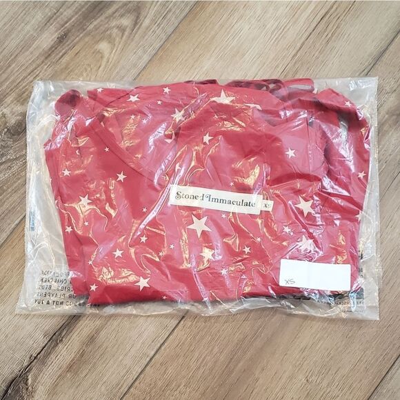 Stoned Immaculate Moonstar Retro Silk Mini Dress In Red Size Extra Small - Picture 5 of 6